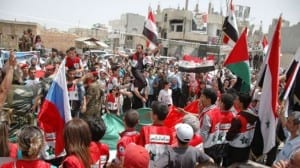 Qusayr celebrates liberation from the rebels.