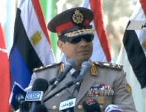 At Egypt's helm: Gen. Abdel Fatah al-Sisi. Part of the problem not the solution. 