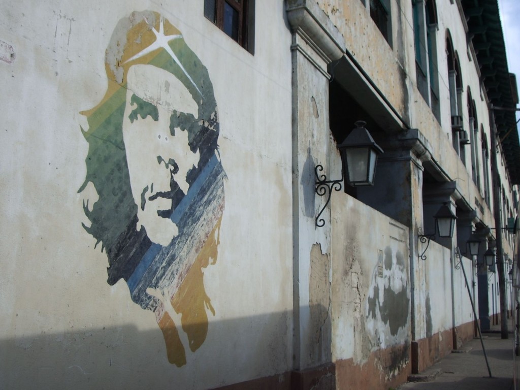 One of the many Che Guevara graffiti around Cuba