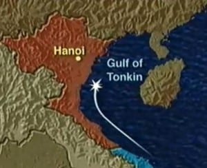 Note how deep the American vessels and South Vietnamese allies were North Vietnamese waters. Who was provoking whom?