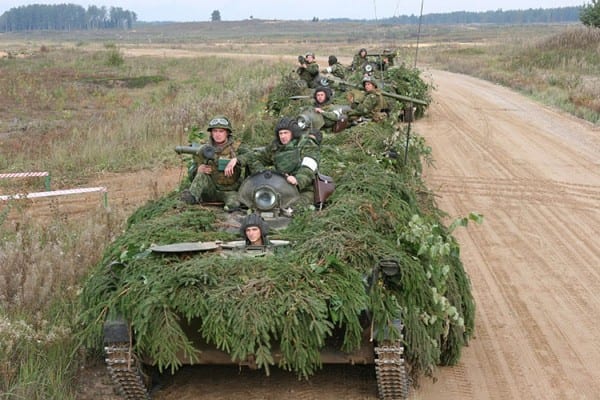 Russian military exercises.