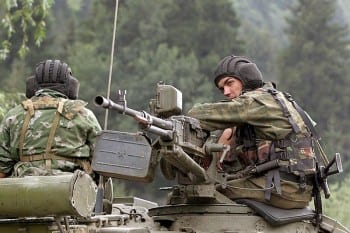 Russian tank crews in Ossetia. 