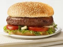 Nonmeat burger. Impossible to distinguish. 