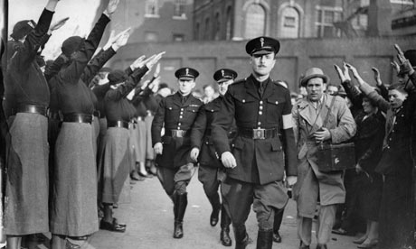 Oswald Mosley, leader of the British Union of Fascists. 