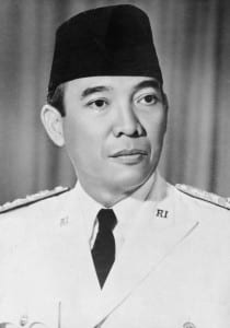 President Sukarno: One of the pillars of the 1960s "non-aligned movement." His departure from power, initiated by the West, opened the floodgates to neocolonial tyranny. 