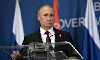 Russian President Vladimir Putin visits Serbia