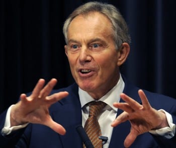 Britain's Tony Blair: one of the prime moves behind the use of "R2P"