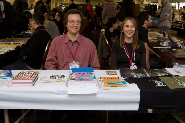 Stephanie at the Stumptown Comics Festival, 2007.