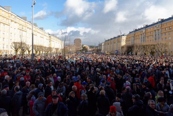 Rally in support of the victims of the 2015 Charlie Hebdo shooting, 11 jan 2015, in Belfort