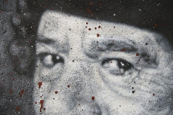 Col. Gaddafi, painted portrait. (Thierry Ehrmann, via flickr)