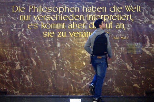 “The philosophers have only interpreted the world, in various ways. The point, however, is to change it." (Via Frank M. R