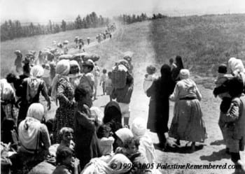 Hundreds of thousands of Palestinians were displaced, many fleeing terror, during the creation of the Zionist "entity" as some statesmen still called the new state. 