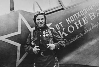 Ivan Kozhedub, a Soviet military aviator, a three-time Hero of the Soviet Union, and one of the best-known aces of WWII. 