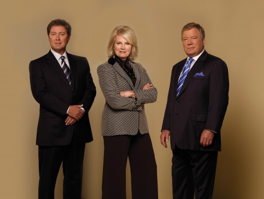 American television has inculcated a false reality in which just about everybody —from villains to heroes has esthetic appeal. (Still from Boston Legal).