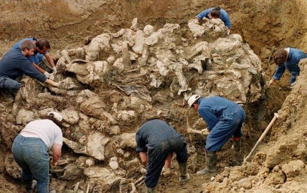 The Srebrenica massacre, such as it is, has a complex parentage, as the author makes clear in this article. This mass grave is near the village of Pilica, approx 55kms (32 miles) northeast of Tuzla, at a former pig farm.