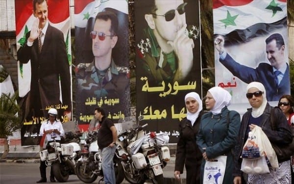 Despite, or perhaps because of the war of naked intervention, Pres. Assad's popularity has actually increased.