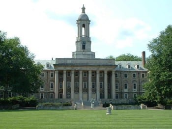 Penn State "Old Main" by George Chriss (CC BY 2.5).