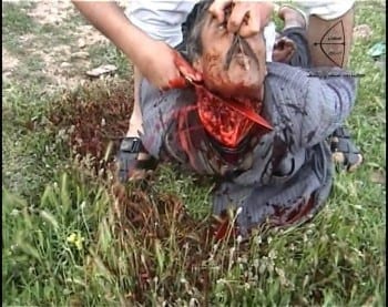 Beheading of Syrian Christian from Maaloula