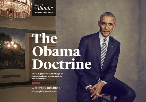 The Atlantic's fluff piece on Obama proves once again the mainstream liberals' complicity in the crimes of the empire. 