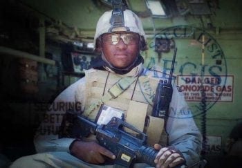 One of the former child soldiers serving for Aegis in Iraq (Mads Ellesoe) MEE